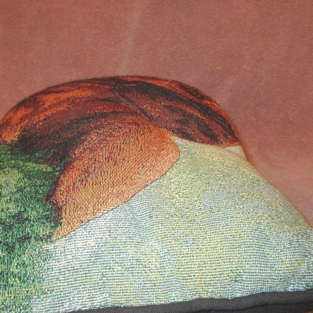 Dachshund Weiner Dog Tapestry Throw Pillow 3D Textured Sausage Pup Linda Picken
